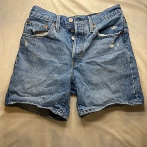 levi 501 four buttoned shorts